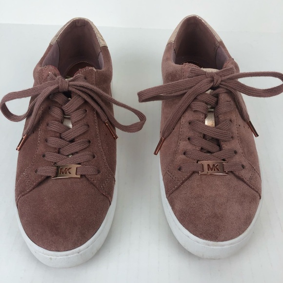 Michael Kors Women's Dusty Rose Suede Sneakers - Picture 5 of 15